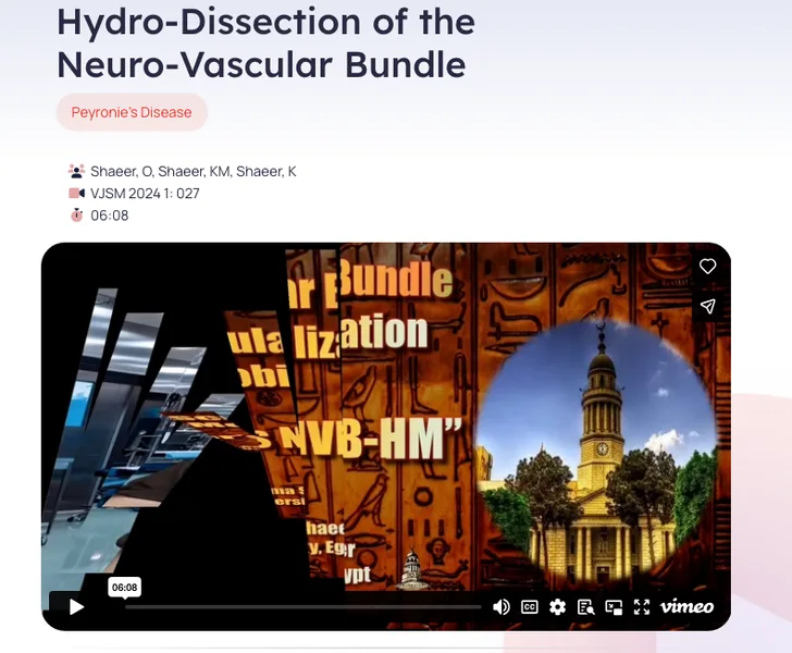 Shaeer's Hydro-Dissection of the Neuro-Vascular Bundle for penile curvature